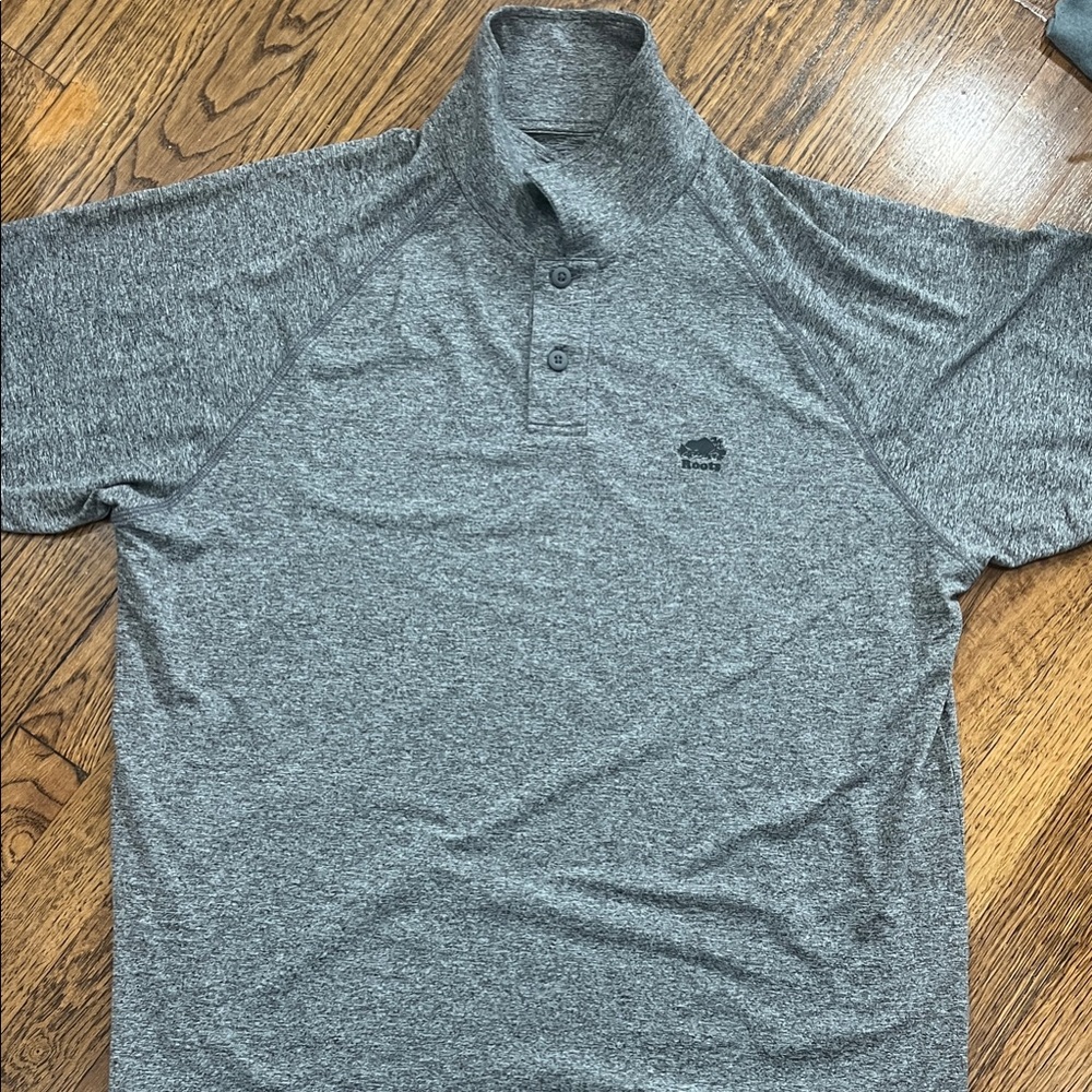 Roots Heather Gray Polo Shirt